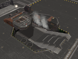 The Vehicle Depot airlock in the final game.