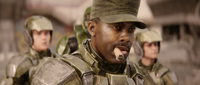 Johnson smoking a cigar in Halo 2: Anniversary.