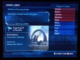 A pre-release multiplayer lobby with various player names coming from characters from the Halo universe.