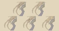 Concept art of arm detail on an infected Sangheili in Halo: Campaign Evolved.