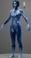 A front-left-view render of Cortana for Halo 5: Guardians.