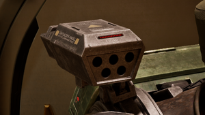 The Shoulder Angel mounted on Avery Johnson's ORION armor.