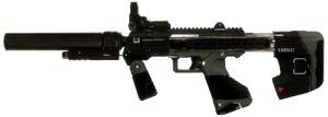 A cropped screenshot of a weapon in Halo 2: Anniversary multiplayer. Original screenshot by User:JackVibe.