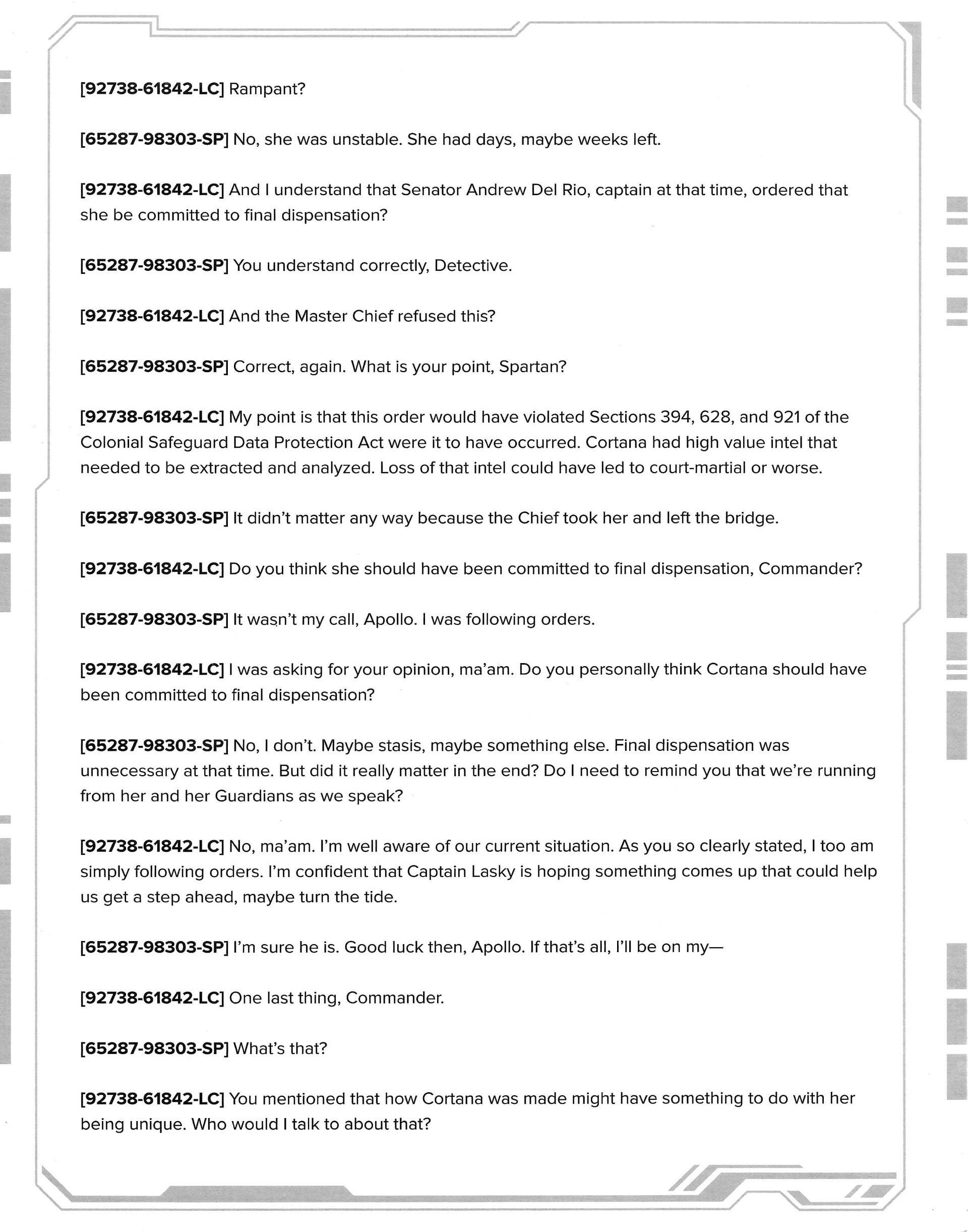 What was Del Rio's issue with Chief? : r/HaloStory