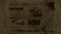 A Daily Bulletin article reporting on the beginning of the Battle of Earth.