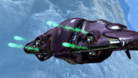 A Morsam-pattern Seraph firing its Novox-pattern fuel rod cannons in Halo: Reach.