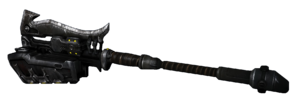 A render of the Paegaas Workshop gravity hammer (cropped from the original).