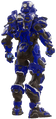 The back of the armor.