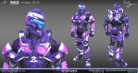 3D renders of the Pathfinder armor model made for Halo 5: Guardians.