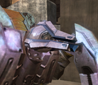 A heavy plasma repeater on the Protos-pattern Scarab in Halo 2.