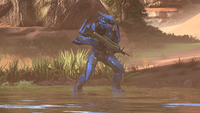 A Sangheili Mercenary with a M392 Bandit on Oasis.