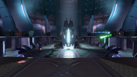 Sangheili and Jiralhanae clash within High Charity's Mausoleum of the Arbiter.