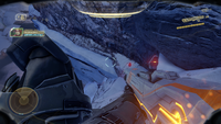 First-person view of the Loathsome Thing by Edward Buck in the Halo 5: Guardians campaign.