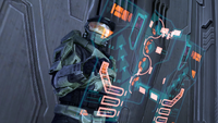 John-117 activates a light bridge.