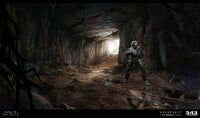 More concept art of the cave.