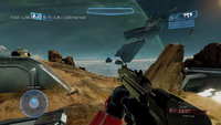 Coordinates are displayed in Halo 2: Anniversary.