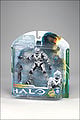 The white Spartan Hayabusa figure in package.