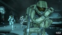 John-117 using Spartan charge on the level.