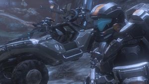 Spartan-IVs from Fireteam Kodiak in Cyclone during Requiem Campaign, as seen in Halo 4 Spartan Ops Episode 7 Expendable Chapter 3 Lancer.