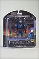 The blue Spartan Security figure in package.