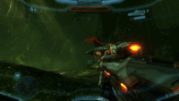 A Promethean Knight translocating in Halo 4.