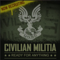 A poster encouraging citizens to sign up for the militia.