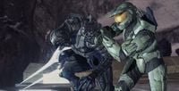 Thel fighting alongside the Master Chief on Installation 08.