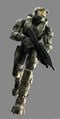 Image of John-117 used in several Halo 3 promotional works.