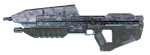 UI asset from Halo: Campaign Evolved of the MA5B assault rifle.