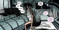Jacob Keyes in the Han's cryo bay, as depicted in the Fall of Reach comic.