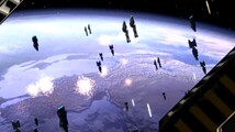 The Home Fleet engages the Covenant fleet above Earth in full force.