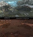 The condition of Farragut Station, before and after the Covenant invasion.