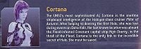 Cortana in the Halo 3 instruction manual.