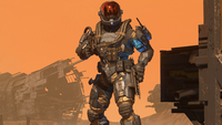A Spartan equipped with items from the Season 02 Battle Pass.