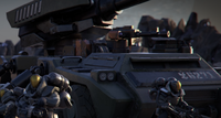 The G271 code name on the vehicle in the Halo Wars 2 - Blitz Beta.