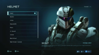 The Scout helmet in Halo 5: Guardians Multiplayer Beta.