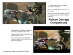The two cutscenes featuring different damaged Pelicans.