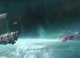 Artwork of the Varric (right) for Halo: Fleet Battles.