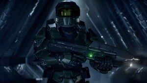 A screenshot of John-117 in Halo: Campaign Evolved.