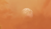 One of the other moons orbiting the same gas giant, as seen from Camber's surface.
