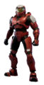 A red Mark V-clad Spartan in Halo 3.