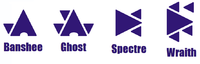 Symbols for the Covenant vehicles in Halo 2's Prima Guide.