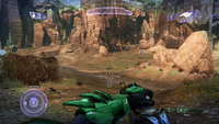 First-person view of the brute shot in Halo 2: Anniversary multiplayer.