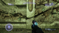 First-person view of the plasma pistol in Halo 2: Anniversary multiplayer.