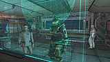 Keyes and the Master Chief on the bridge of the Pillar of Autumn in Halo: Combat Evolved Anniversary.