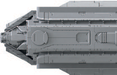 The fore section of the Punic-class supercarrier.