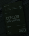 D80 Condor Dropship 80 Service Manual in Halo Infinite.