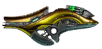 UI asset from Halo: Campaign Evolved of a fuel rod gun weapon skin.
