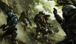 Concept art for NOBLE Team used on the cover for a magazine.