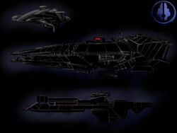 Sins of the Prophets concept art for the Point Blank-class prowler.